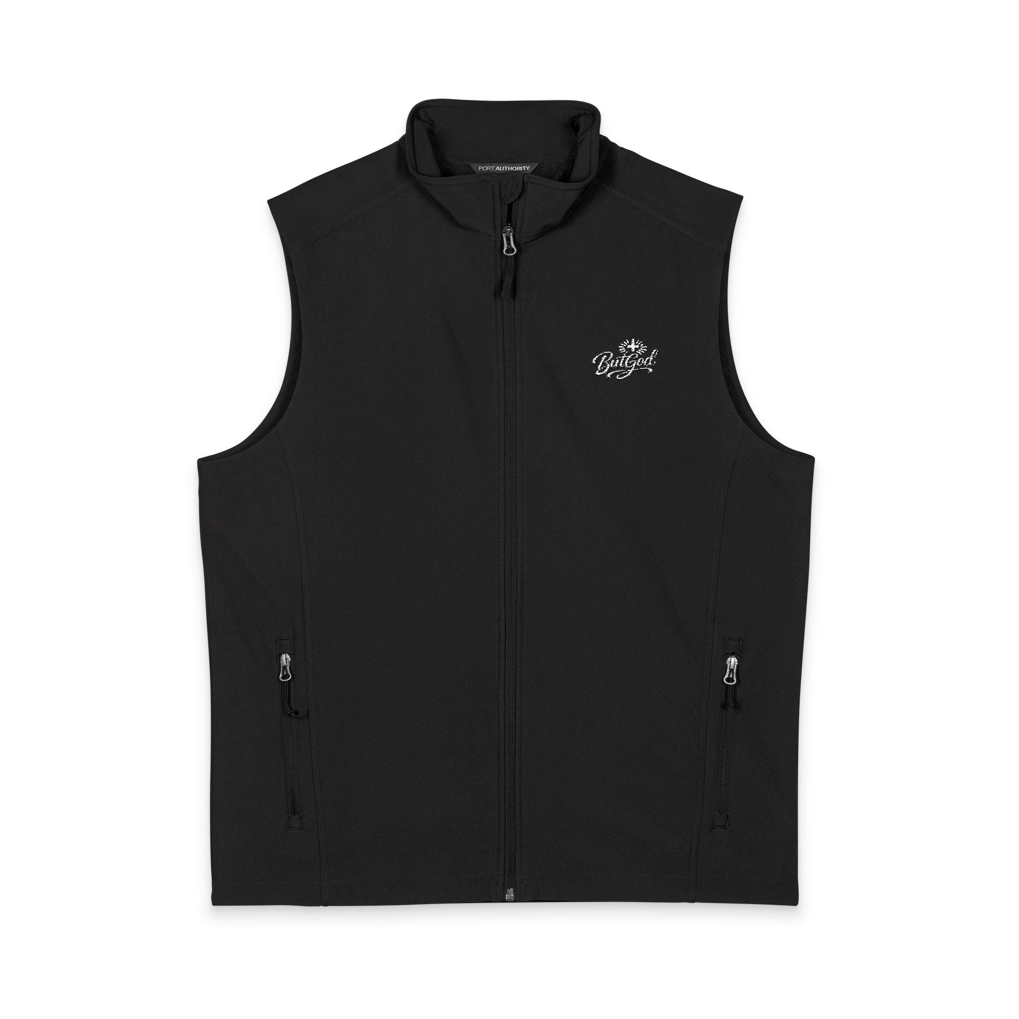 Men's Core Soft Shell Vest - Lightweight Windproof Outdoor Vest with Zip Pockets