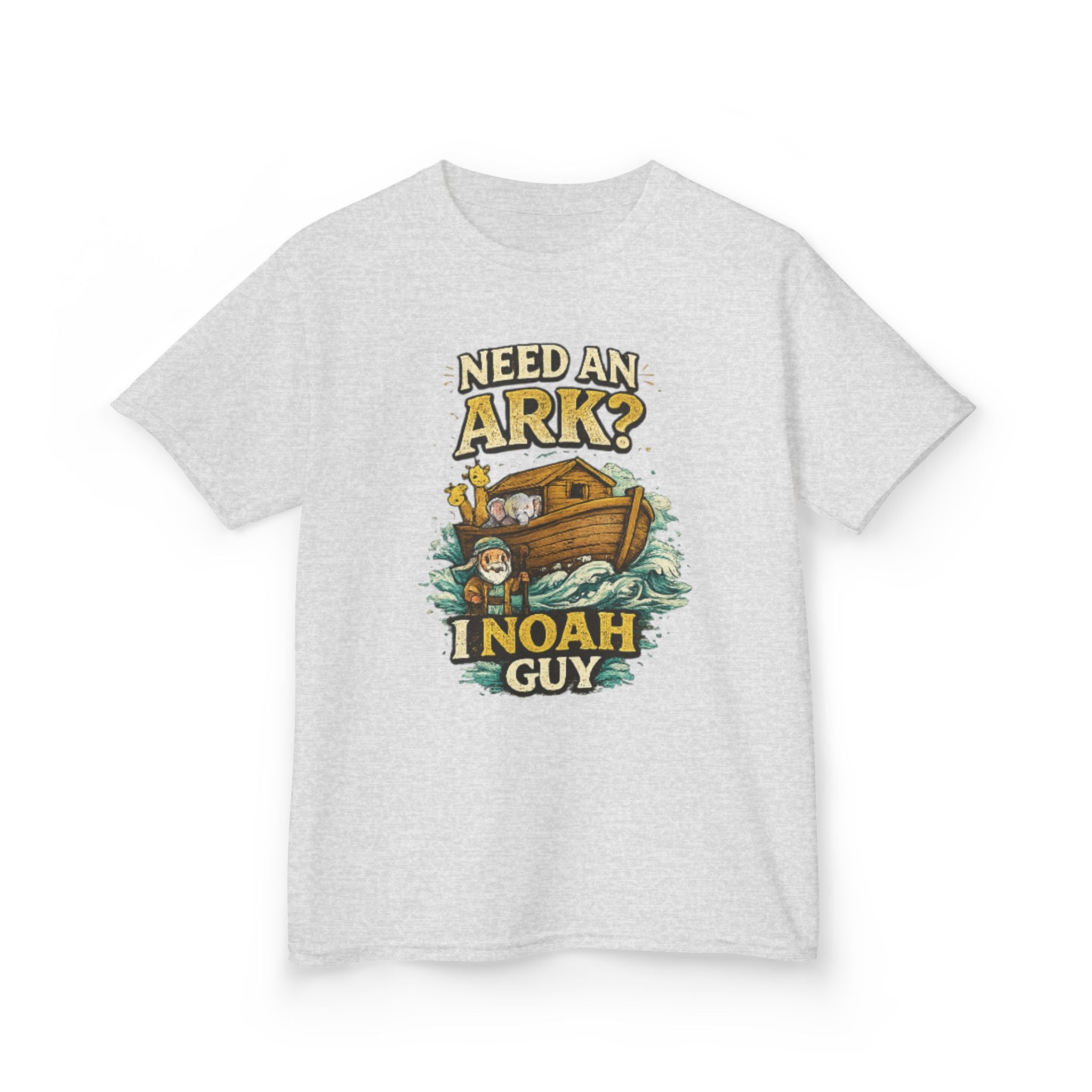 Kids Tee — "Need an Ark? I Noah Guy" Funny Noah’s Ark Christian Graphic Shirt