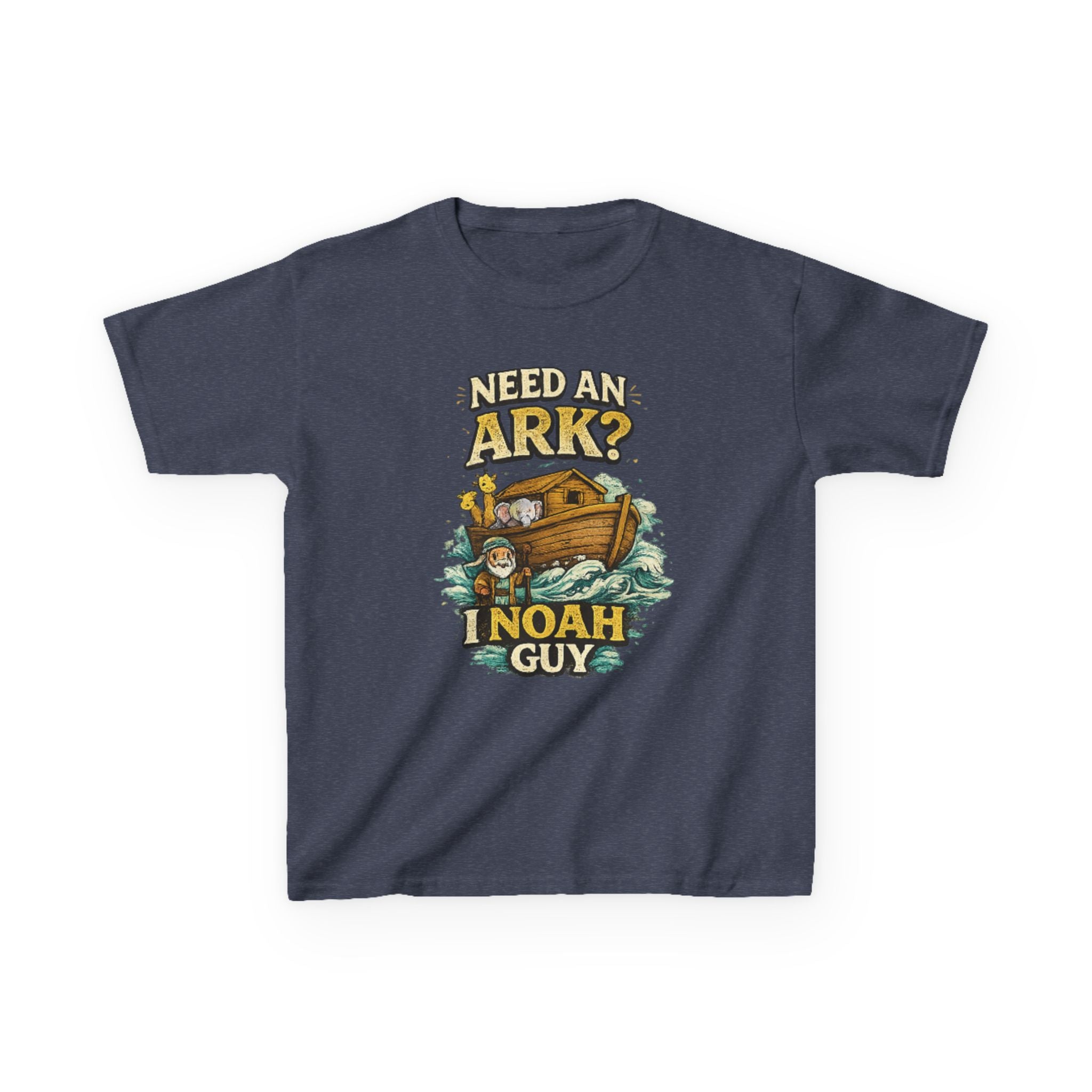 Kids Tee — "Need an Ark? I Noah Guy" Funny Noah’s Ark Christian Graphic Shirt