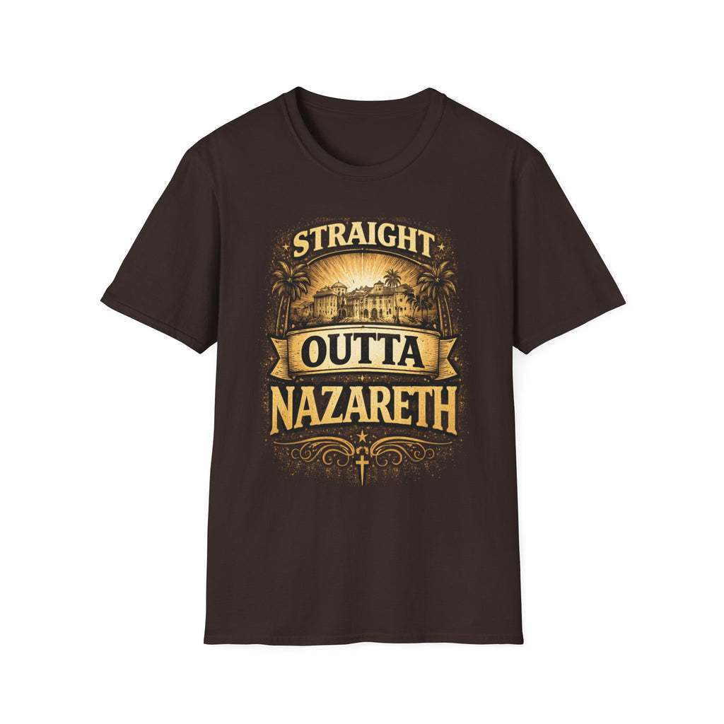 Straight Outta Nazareth T-Shirt — Vintage Religious Travel Tee