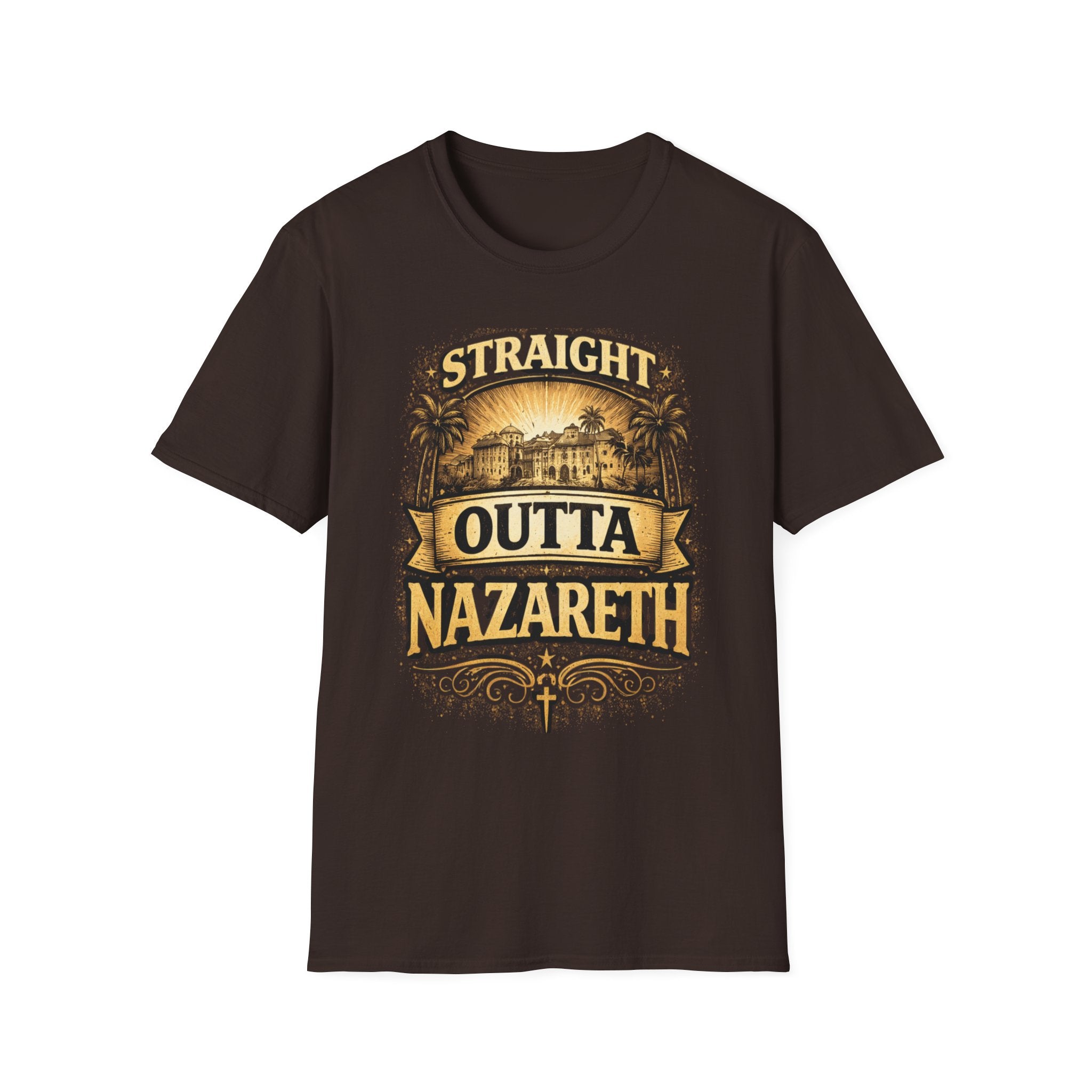 Straight Outta Nazareth T-Shirt — Vintage Religious Travel Tee