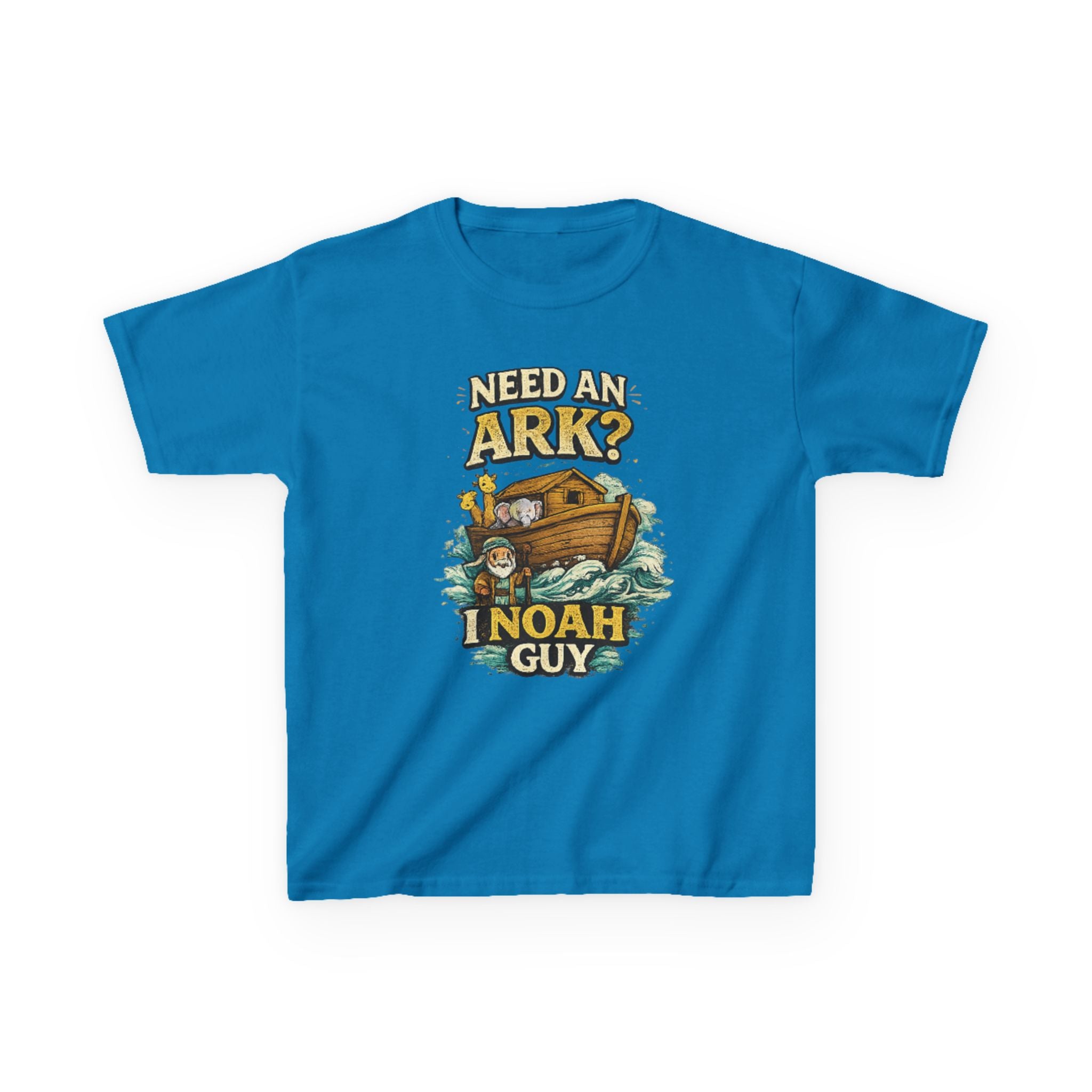 Kids Tee — "Need an Ark? I Noah Guy" Funny Noah’s Ark Christian Graphic Shirt