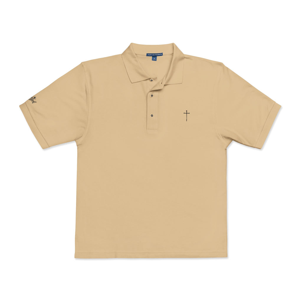 Embroidered Cross Polo Shirt
