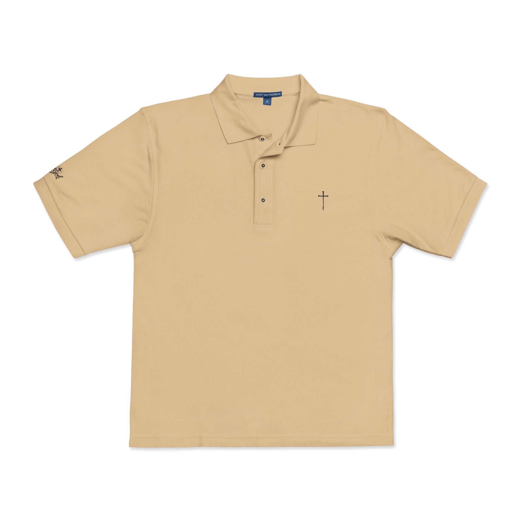 Embroidered Cross Polo Shirt