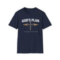 God's Plan Cross T-Shirt — Faith-Based Christian Tee ("God's Plan Was Greater Than Mine")