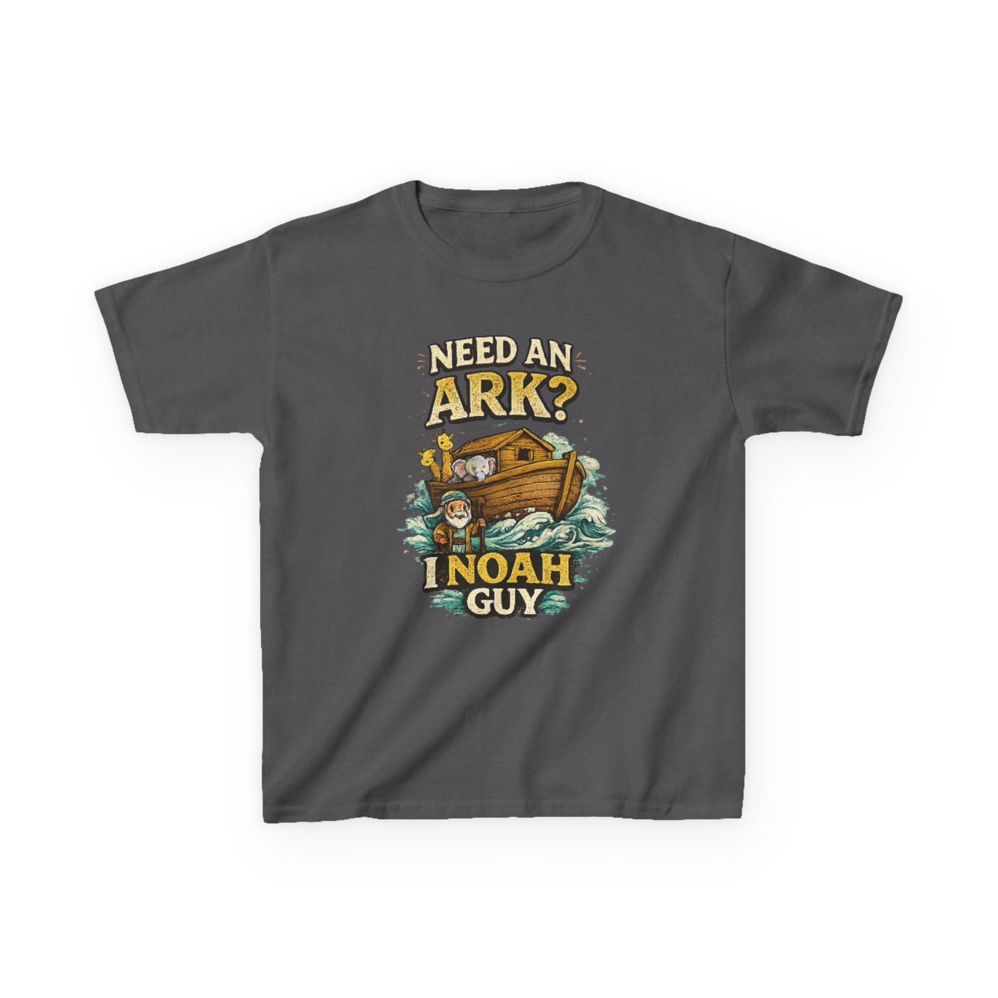 Kids Tee — "Need an Ark? I Noah Guy" Funny Noah’s Ark Christian Graphic Shirt