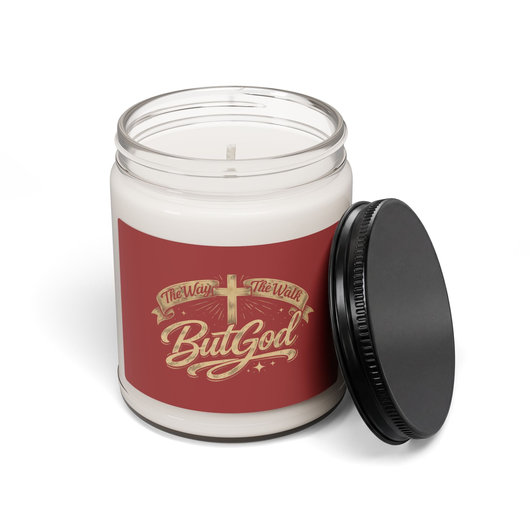 Inspirational 'But God' Soy Candle — 9oz Christian Faith Gift