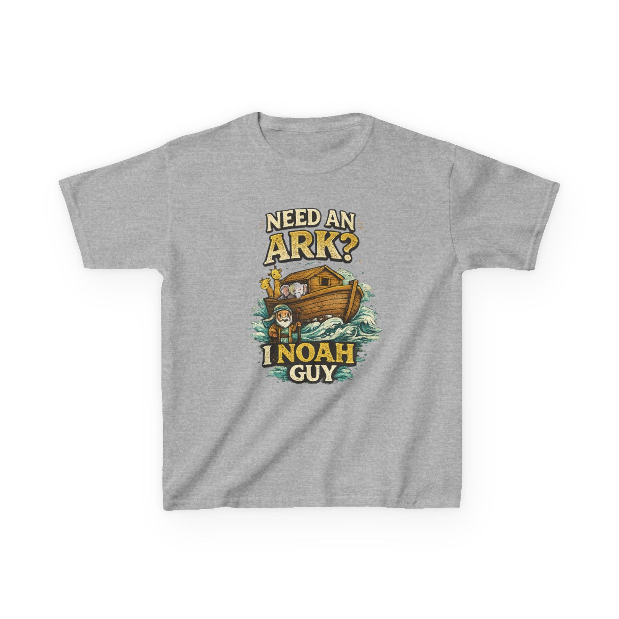 Kids Tee — "Need an Ark? I Noah Guy" Funny Noah’s Ark Christian Graphic Shirt