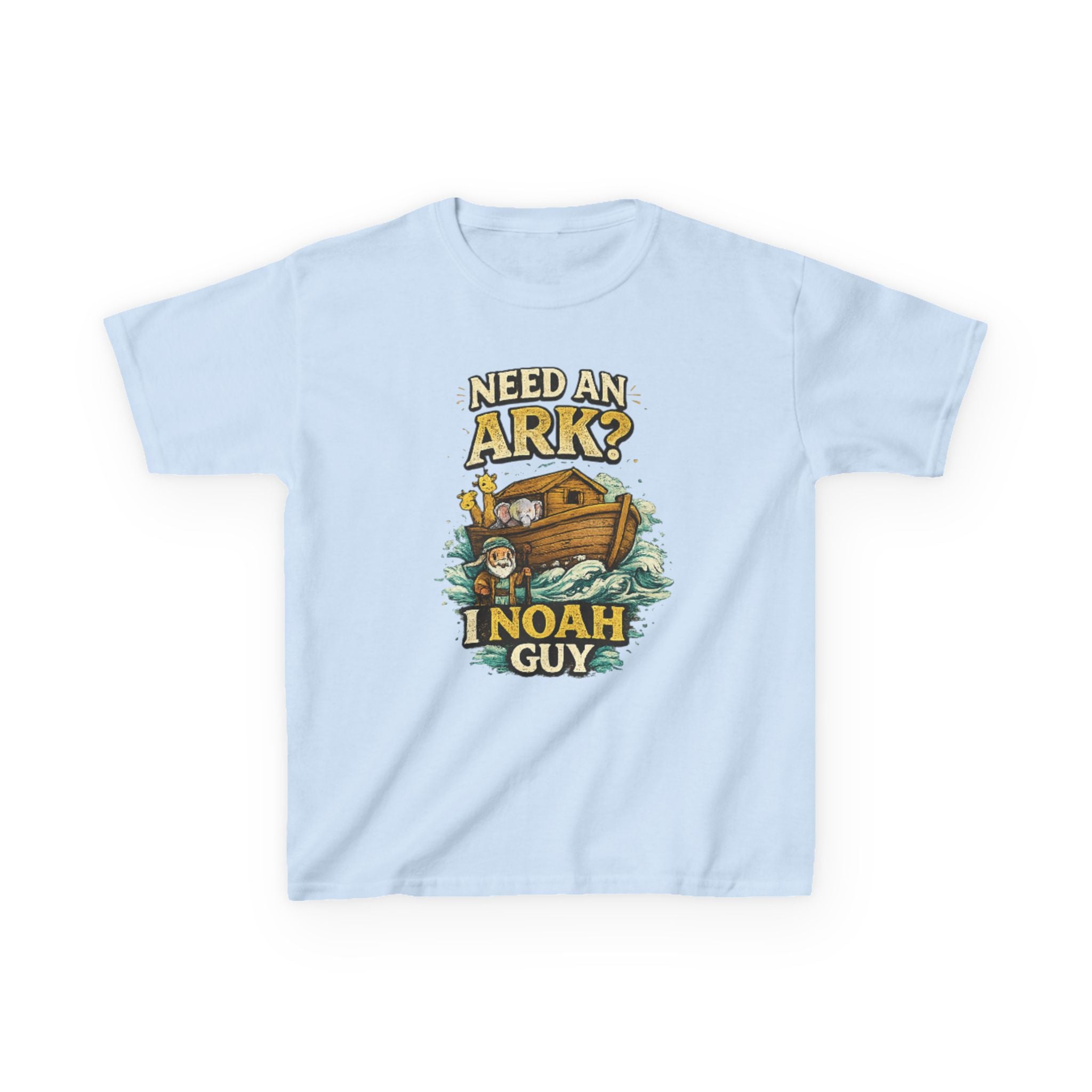 Kids Tee — "Need an Ark? I Noah Guy" Funny Noah’s Ark Christian Graphic Shirt