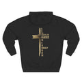 Christian Cross Hoodie — "For God So Loved" Inspirational Fleece Hoodie