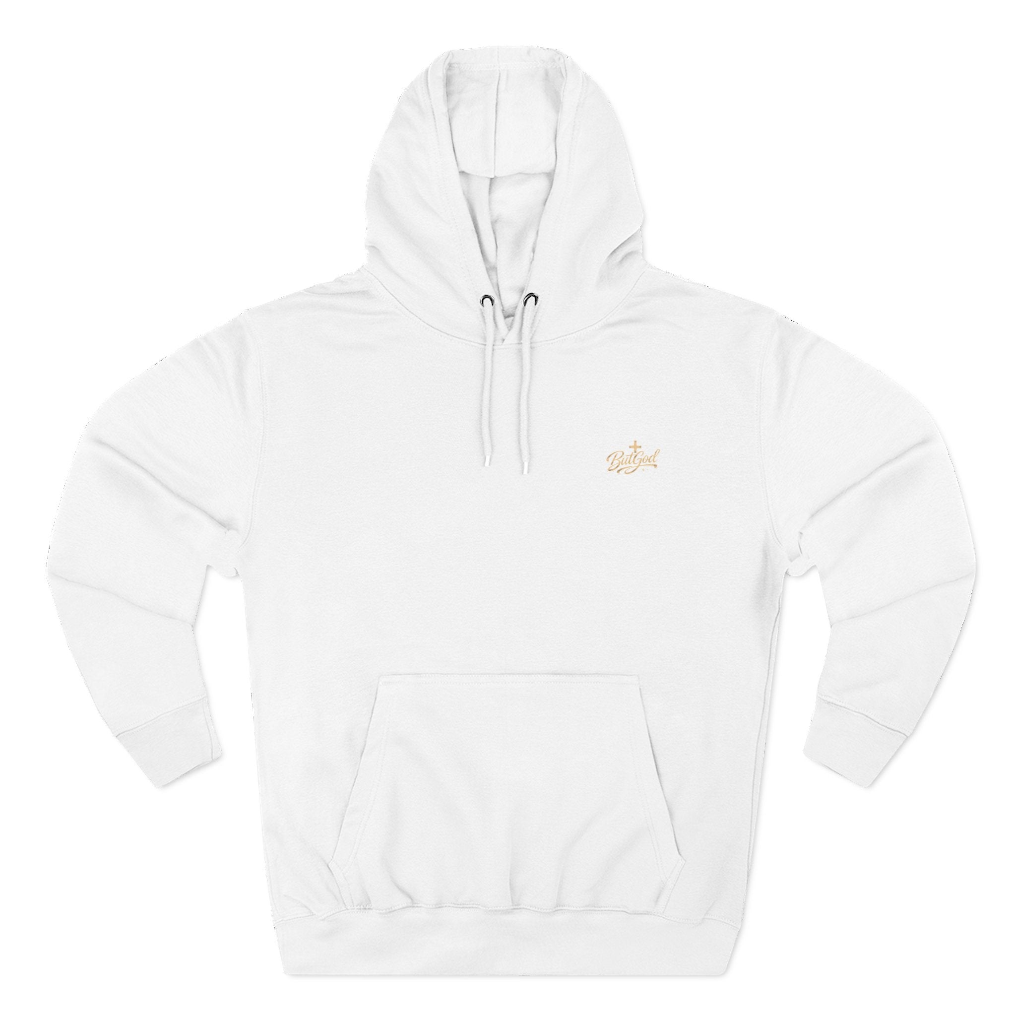 Christian Cross Hoodie — "For God So Loved" Inspirational Fleece Hoodie