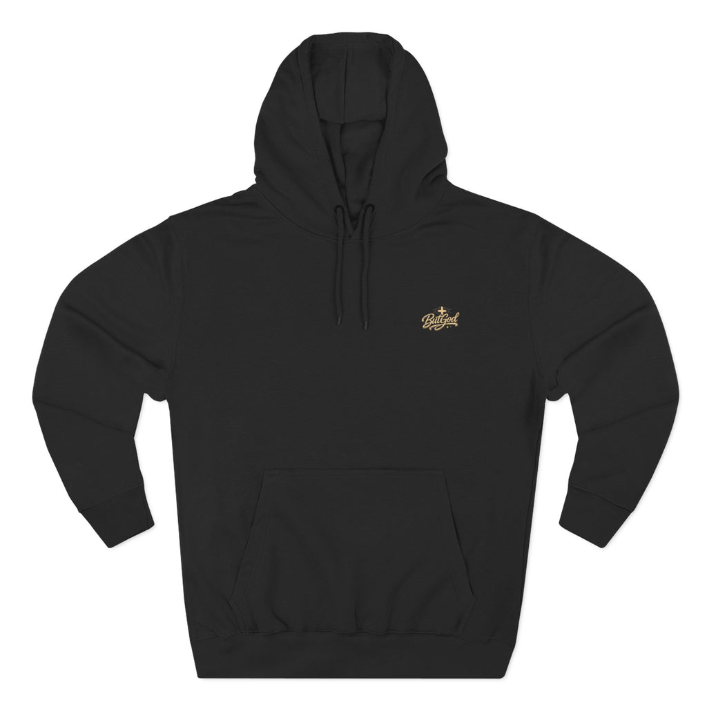 Christian Cross Hoodie — "For God So Loved" Inspirational Fleece Hoodie
