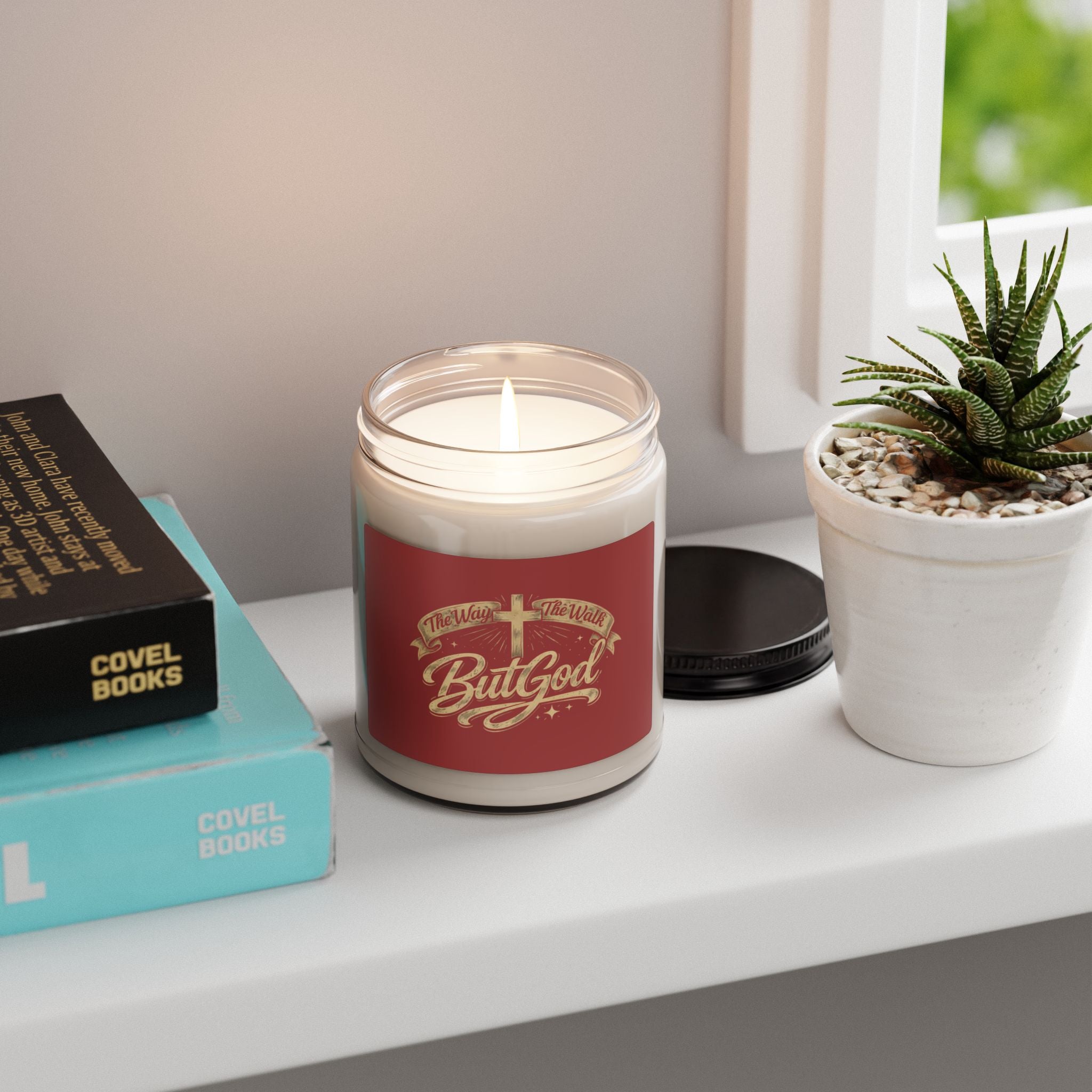 Inspirational 'But God' Soy Candle — 9oz Christian Faith Gift