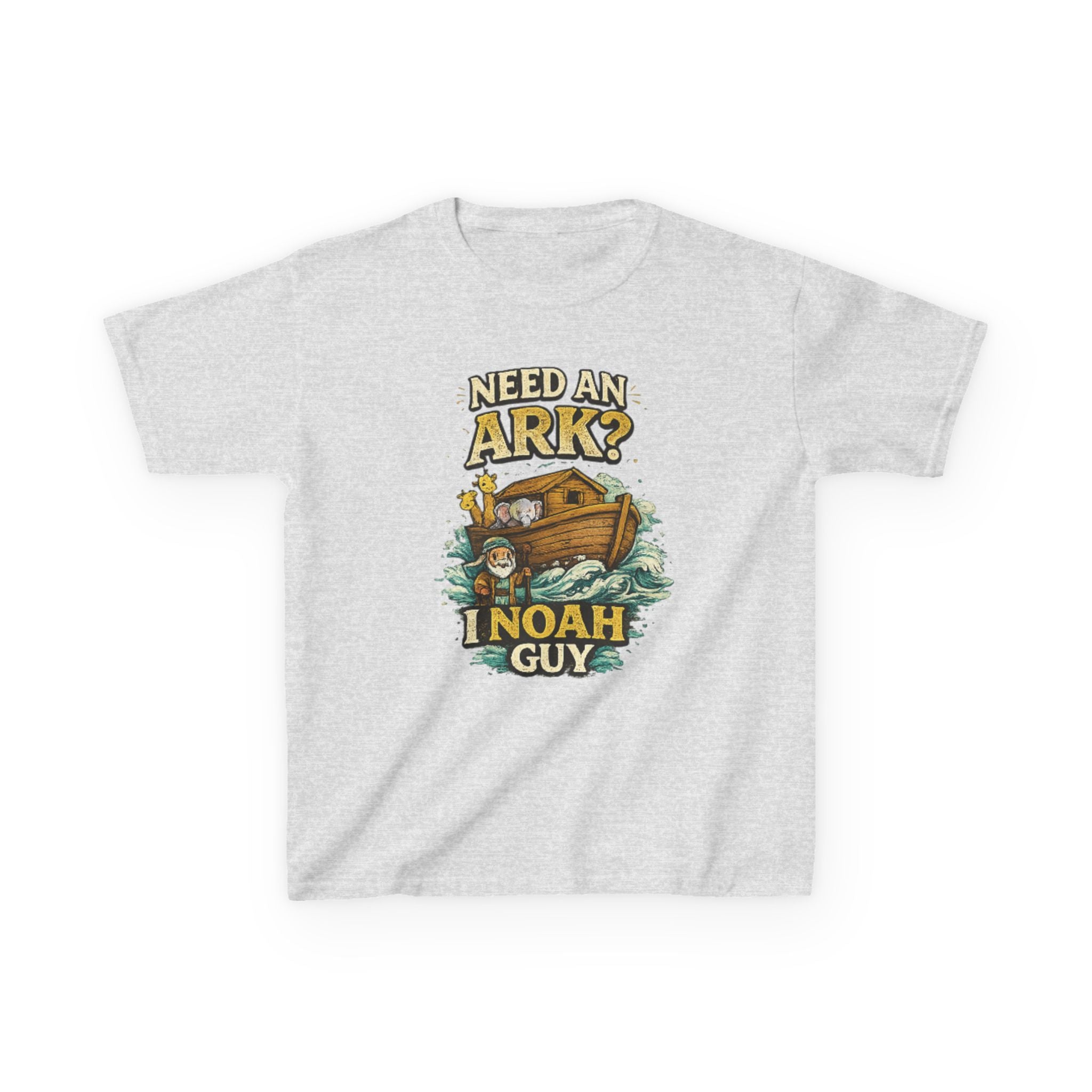 Kids Tee — "Need an Ark? I Noah Guy" Funny Noah’s Ark Christian Graphic Shirt