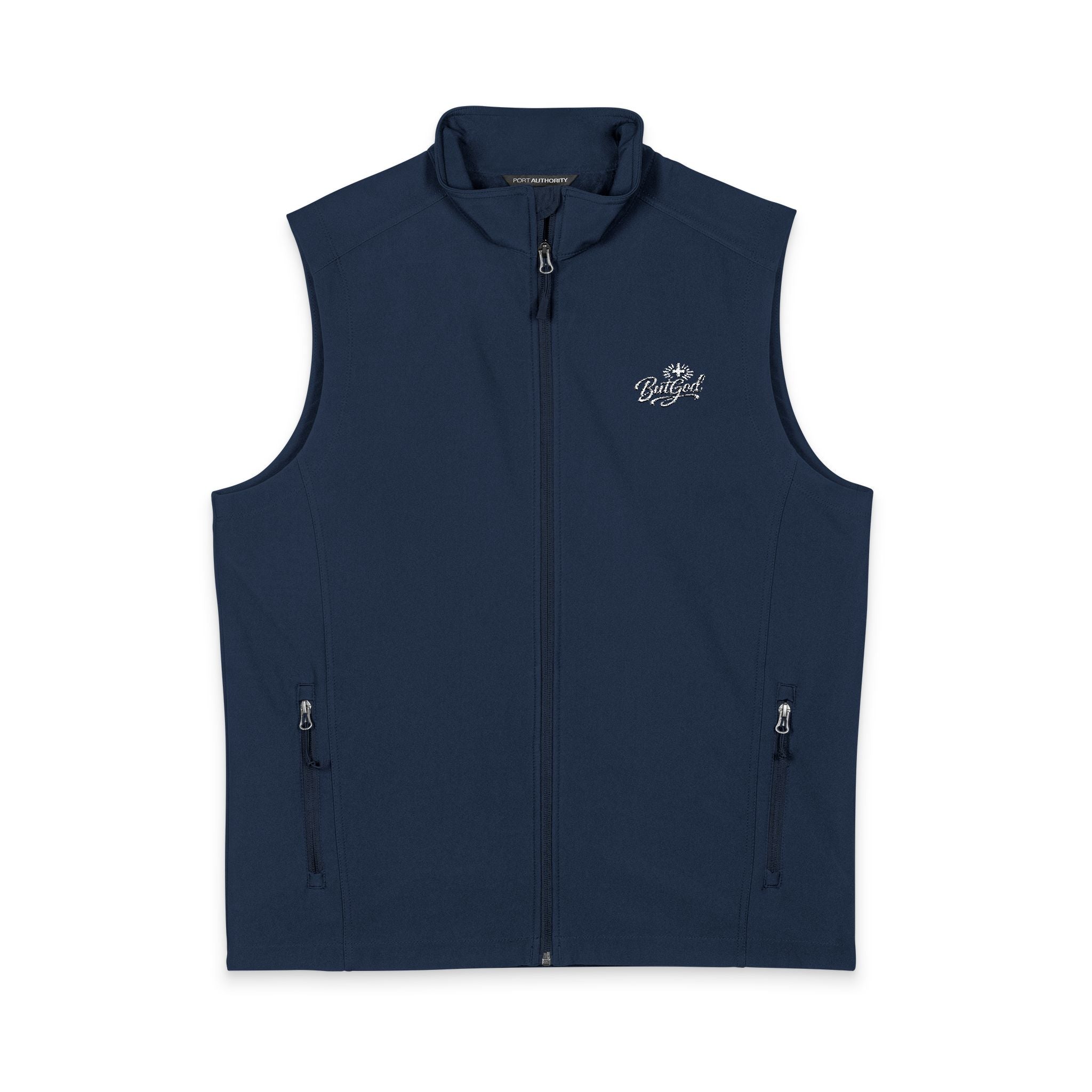 Men's Core Soft Shell Vest - Lightweight Windproof Outdoor Vest with Zip Pockets