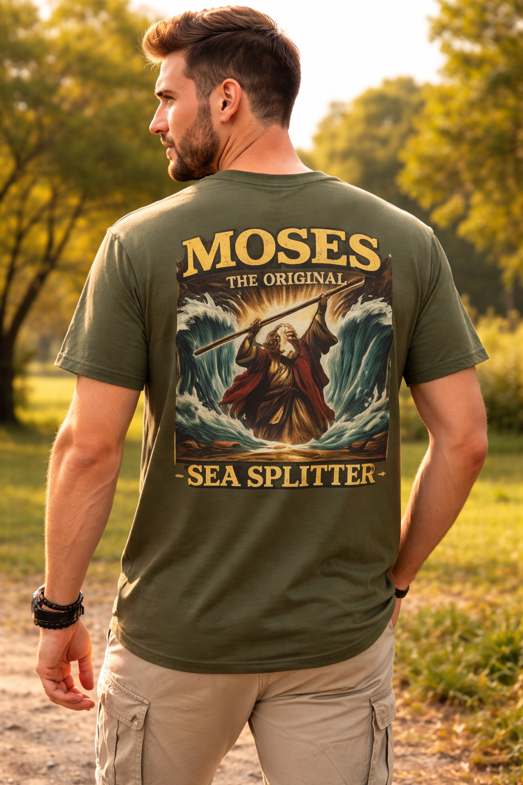 Moses 'Sea Splitter' Graphic T-Shirt