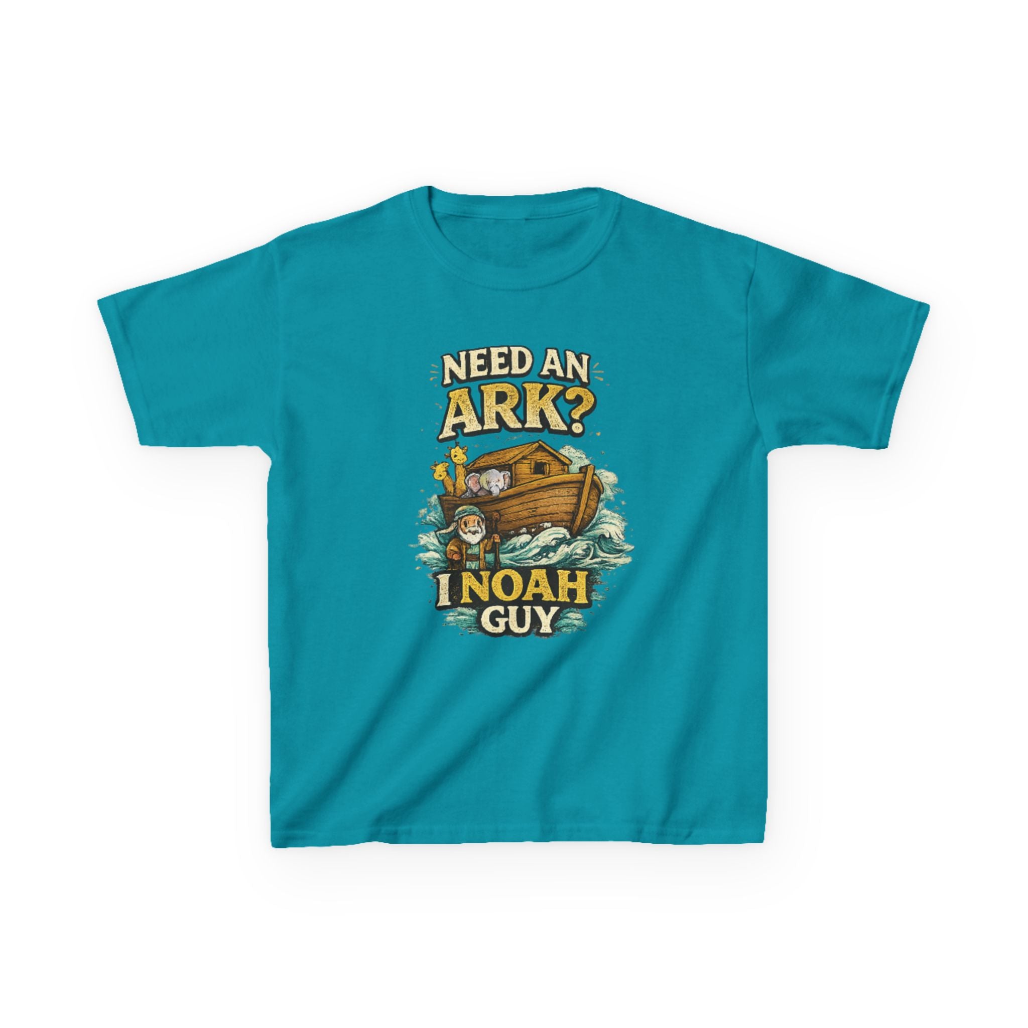 Kids Tee — "Need an Ark? I Noah Guy" Funny Noah’s Ark Christian Graphic Shirt