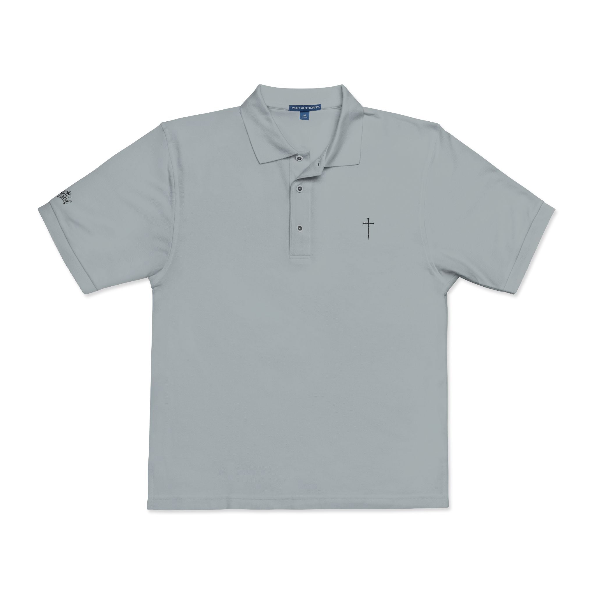 Embroidered Cross Polo Shirt
