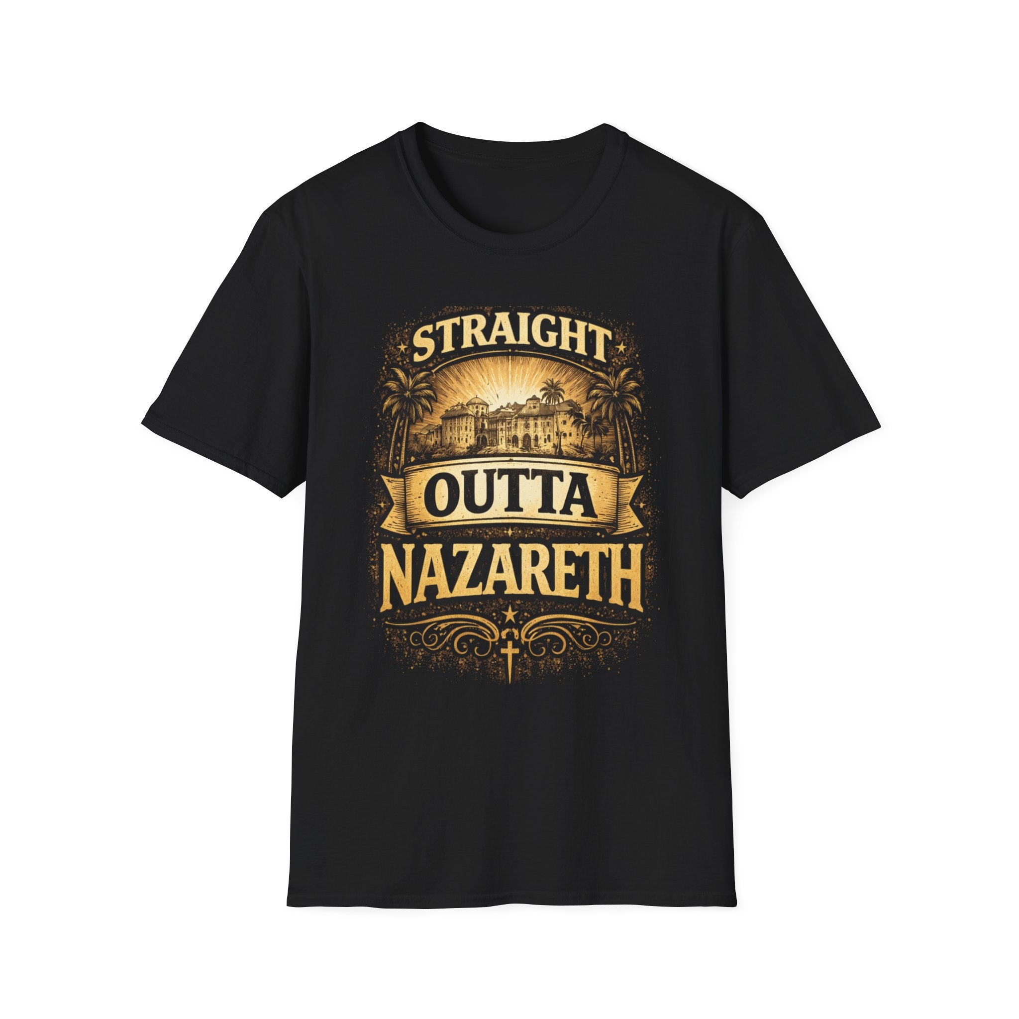 Straight Outta Nazareth T-Shirt — Vintage Religious Travel Tee