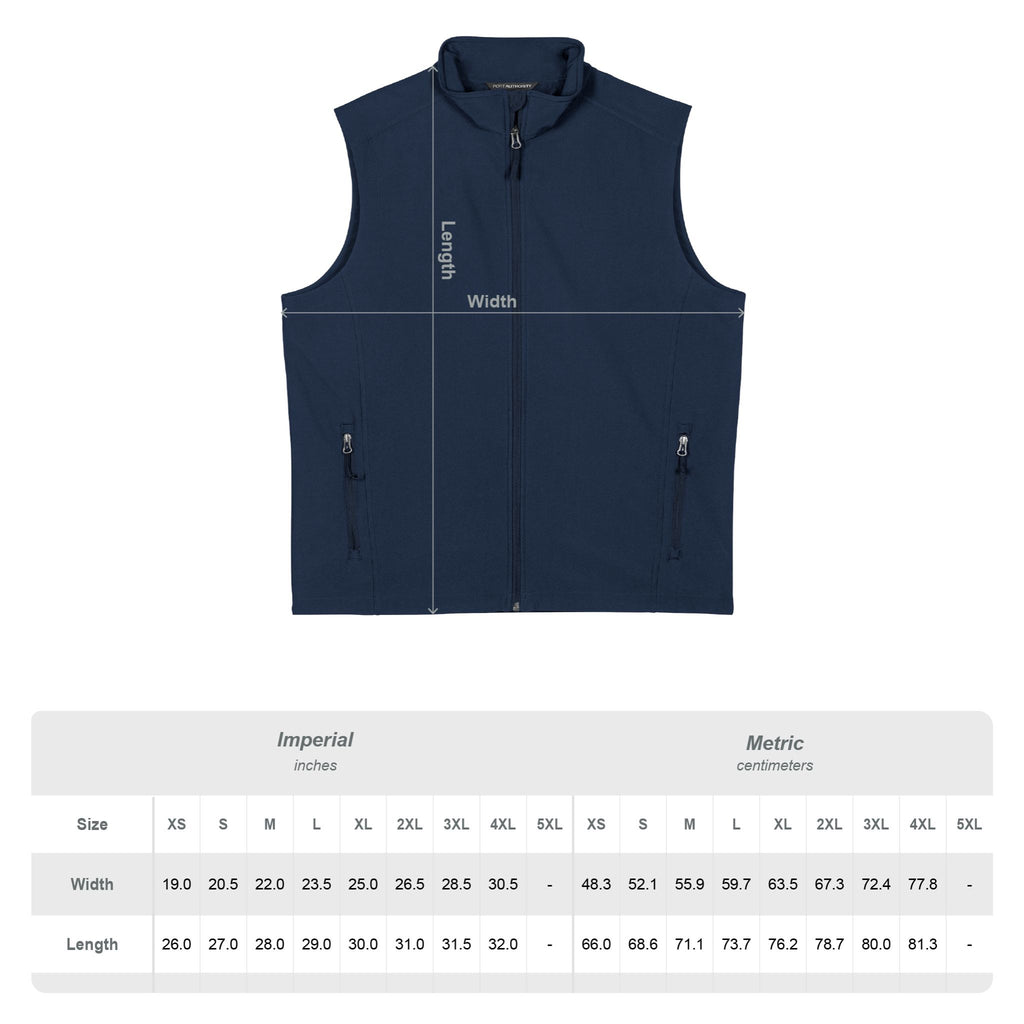 Men's Core Soft Shell Vest - Lightweight Windproof Outdoor Vest with Zip Pockets