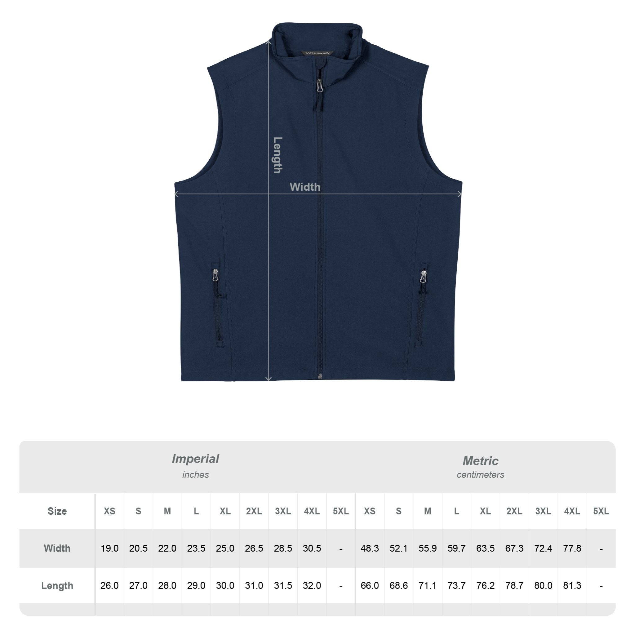 Men's Core Soft Shell Vest - Lightweight Windproof Outdoor Vest with Zip Pockets