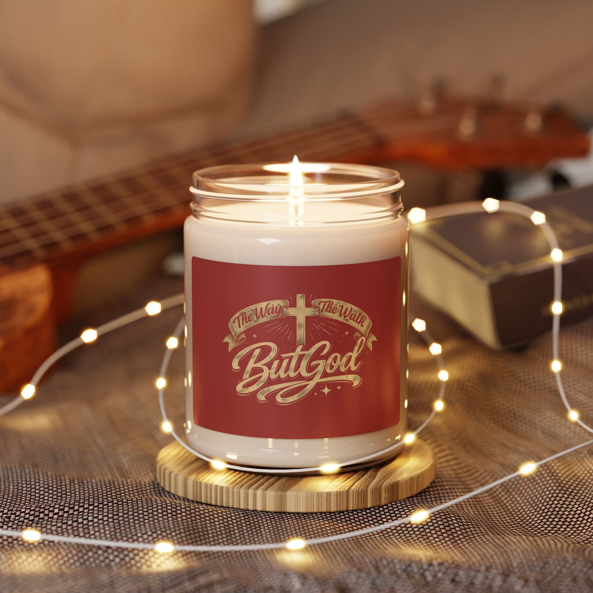 Inspirational 'But God' Soy Candle — 9oz Christian Faith Gift