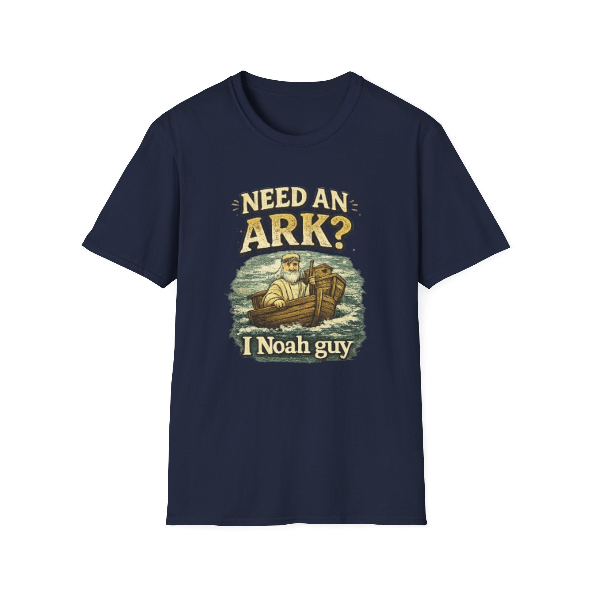 Noah Pun T-Shirt - "Need an Ark? I Noah Guy" Christian Humor Tee