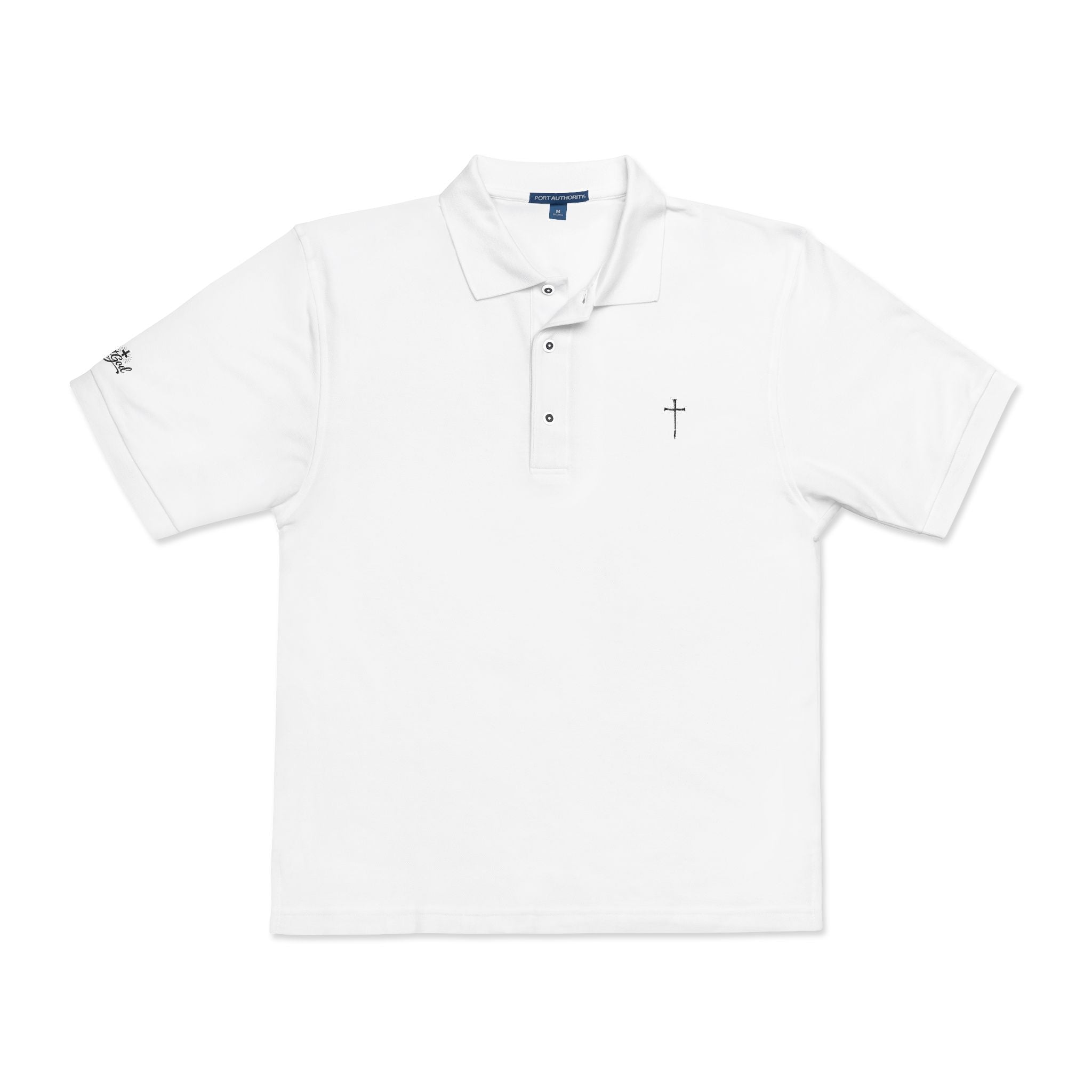 Embroidered Cross Polo Shirt