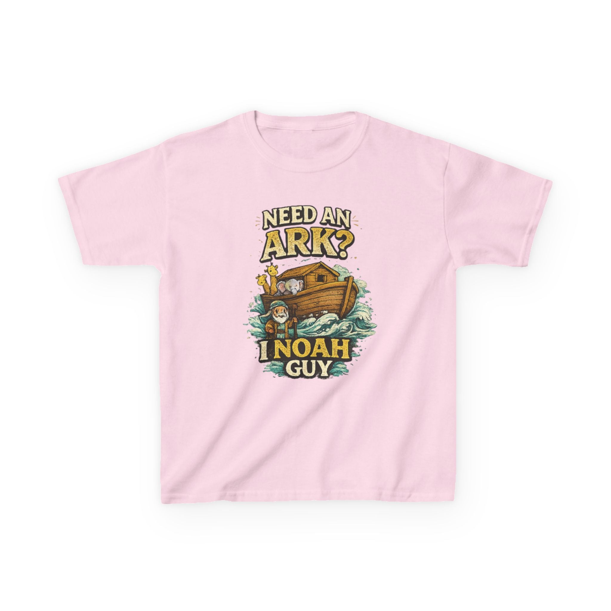 Kids Tee — "Need an Ark? I Noah Guy" Funny Noah’s Ark Christian Graphic Shirt