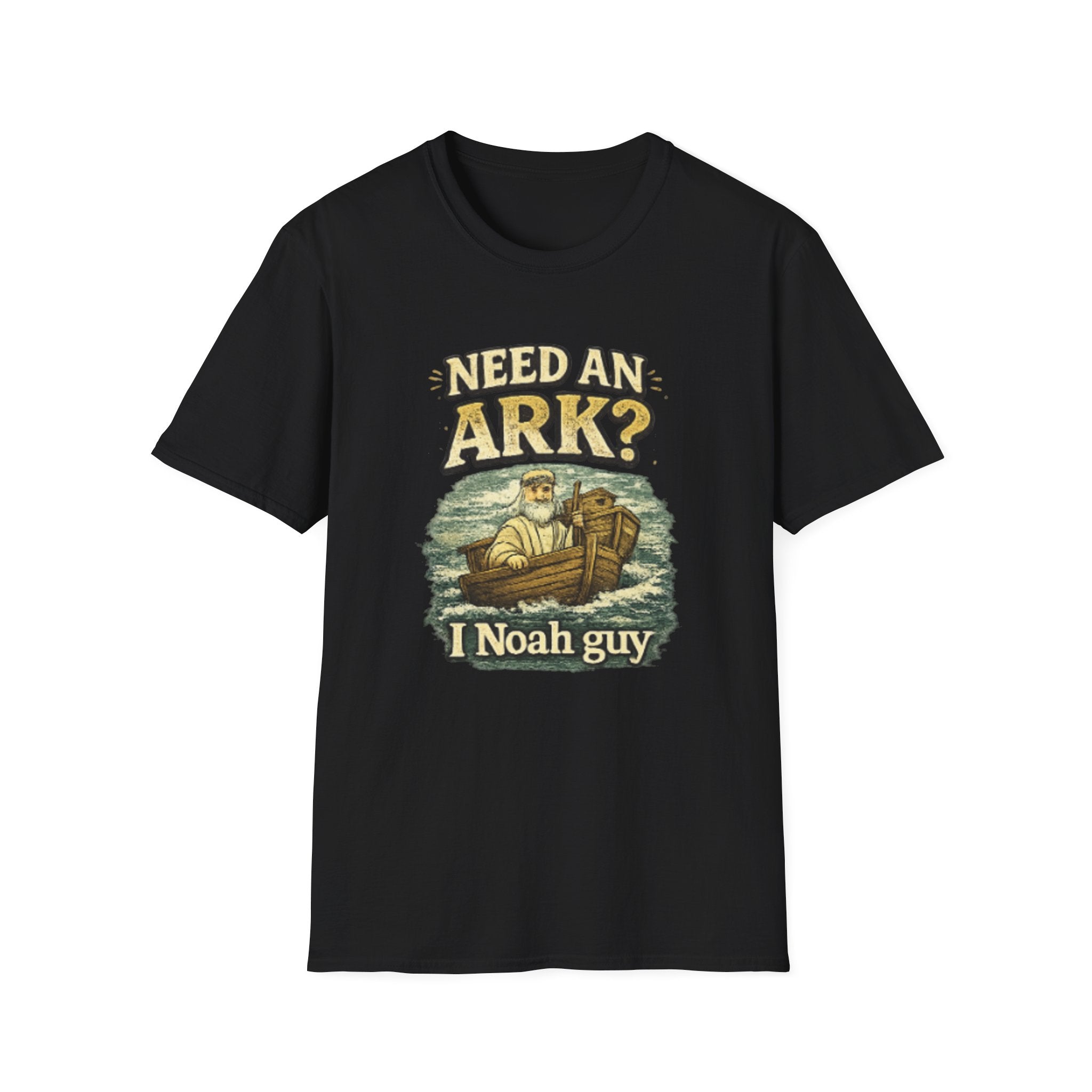 Noah Pun T-Shirt - "Need an Ark? I Noah Guy" Christian Humor Tee